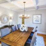 Interior Painting - Dining Room with Coffered Ceiling