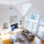 Interior Painting - Living Room with Cathedral Ceilings
