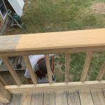 Decking Stain in Progress